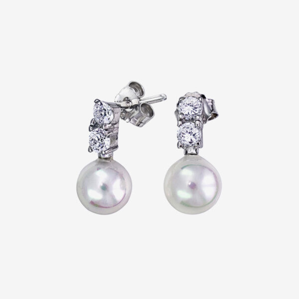 White Pearl  Earrings